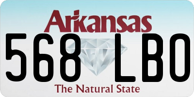 AR license plate 568LBO