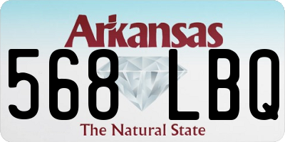 AR license plate 568LBQ