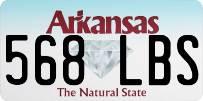 AR license plate 568LBS