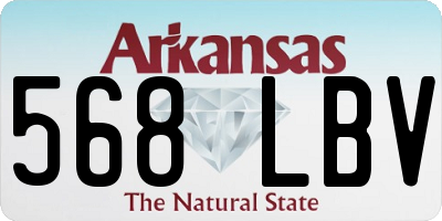 AR license plate 568LBV