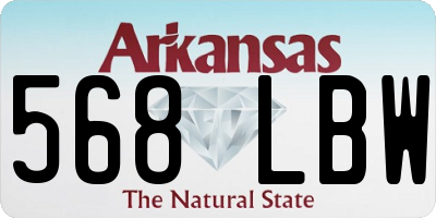 AR license plate 568LBW