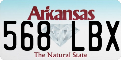 AR license plate 568LBX