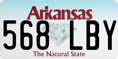 AR license plate 568LBY
