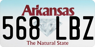 AR license plate 568LBZ