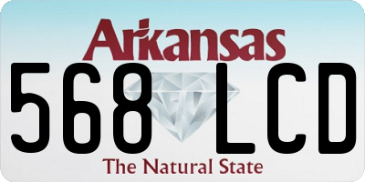 AR license plate 568LCD