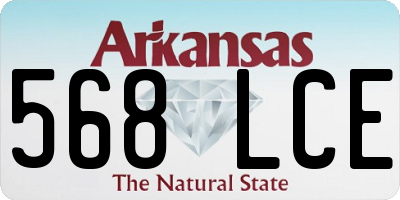 AR license plate 568LCE