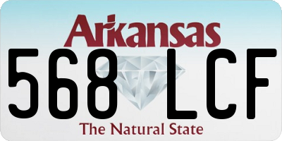 AR license plate 568LCF