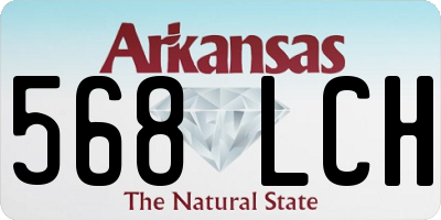 AR license plate 568LCH