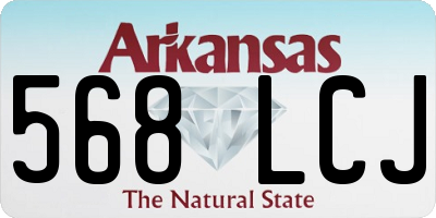 AR license plate 568LCJ