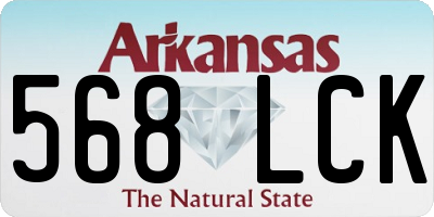 AR license plate 568LCK
