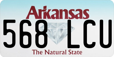 AR license plate 568LCU