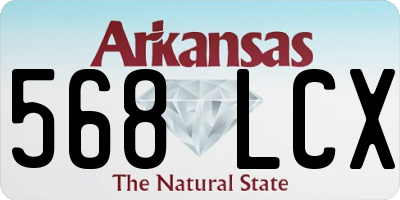 AR license plate 568LCX
