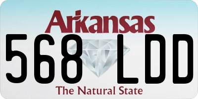 AR license plate 568LDD