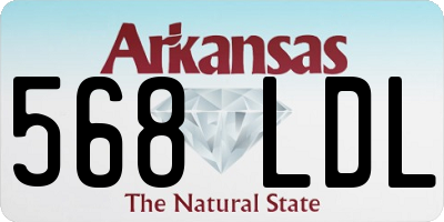 AR license plate 568LDL