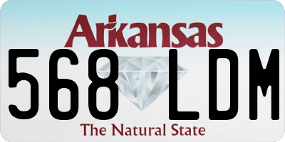 AR license plate 568LDM