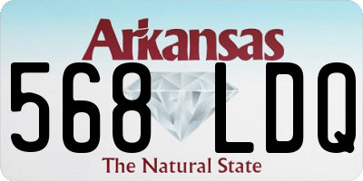 AR license plate 568LDQ