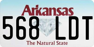 AR license plate 568LDT