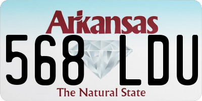AR license plate 568LDU