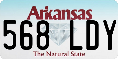 AR license plate 568LDY