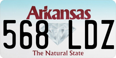 AR license plate 568LDZ