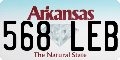 AR license plate 568LEB