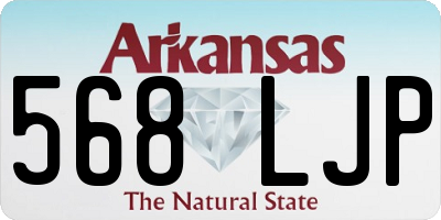 AR license plate 568LJP