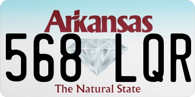 AR license plate 568LQR