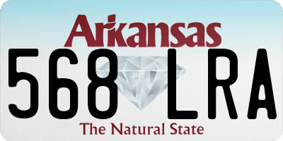 AR license plate 568LRA
