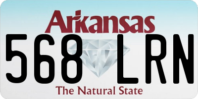 AR license plate 568LRN