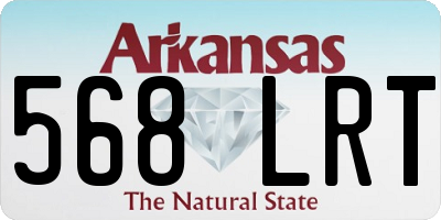 AR license plate 568LRT