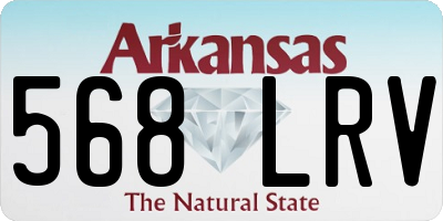 AR license plate 568LRV