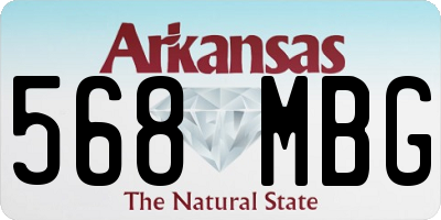 AR license plate 568MBG