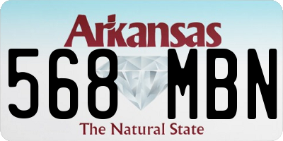 AR license plate 568MBN