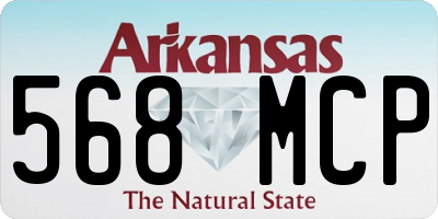 AR license plate 568MCP