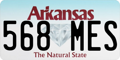 AR license plate 568MES