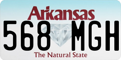 AR license plate 568MGH