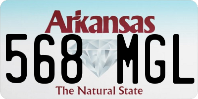 AR license plate 568MGL