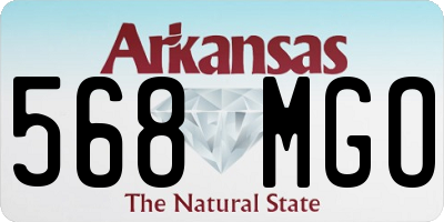 AR license plate 568MGO