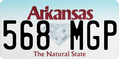 AR license plate 568MGP