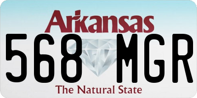 AR license plate 568MGR