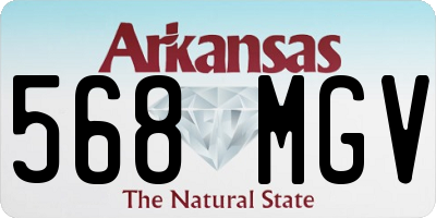 AR license plate 568MGV