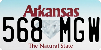 AR license plate 568MGW