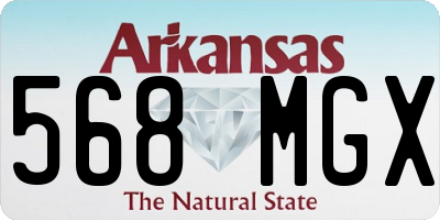 AR license plate 568MGX