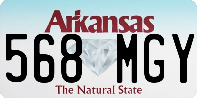 AR license plate 568MGY