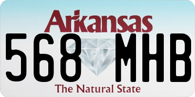 AR license plate 568MHB
