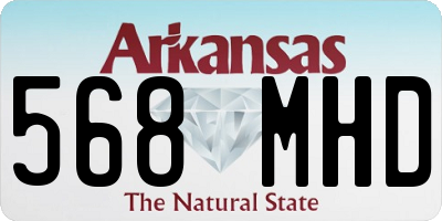 AR license plate 568MHD