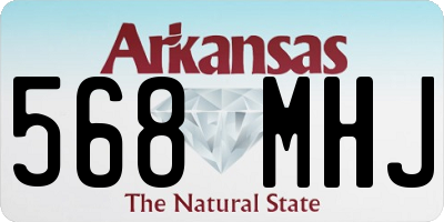 AR license plate 568MHJ