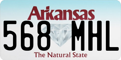 AR license plate 568MHL