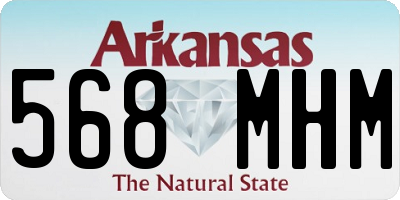 AR license plate 568MHM