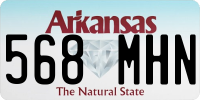 AR license plate 568MHN